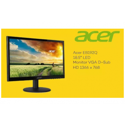 Acer K192HQL 18.5 HD LED Backlit Computer Monitor 1366 X 768 Resolution 5 MS Response Time VESA Wall Mount